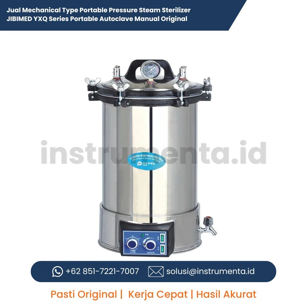Jual Mechanical Type Portable Pressure Steam Sterilizer JIBIMED YXQ Series Portable Autoclave Manual Original